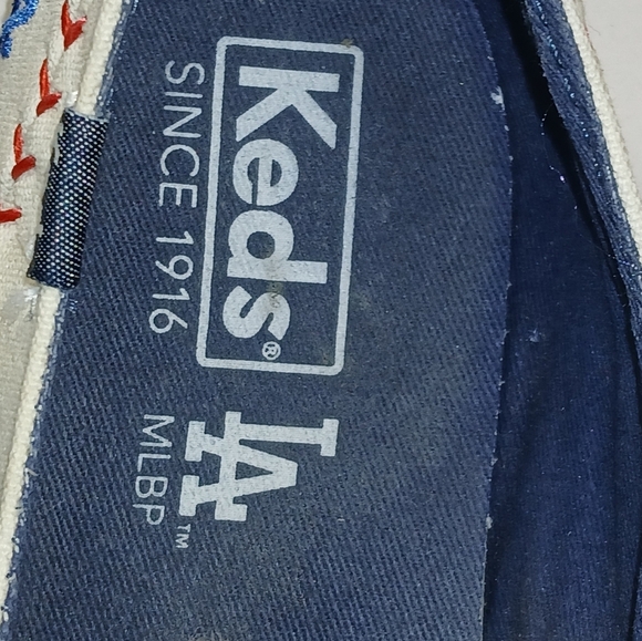 Keds x MLB Los Angeles Dodgers Baseball Sneakers in White Red Blue size 8.5 - Picture 9 of 9